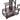 2-Piece Half-Heart Tiered Plant Stand with Wheels – 6-Tier Indoor/Outdoor Display Rack, Rustic Brown - Lifeideas