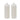 2-Pack Unscented Ivory Pillar Candles – 21cm Decorative Wax Set - Lifeideas