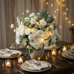 180cm tall artificial palm tree in a pot placed in the entrance corner, next to a door mat, creating a natural welcoming atmosphere