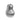 Artistic Gourd Porcelain Vase – Ribbed Silver Tabletop Accent for Modern Interiors
