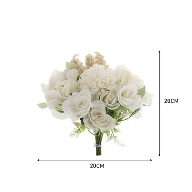 Artificial White Bouquet – Lifelike Wedding and Home Decoration Flowers - Lifeideas