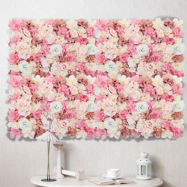 Artificial Rose Flower Backdrop Wall Panel – Lifelike Silk Roses for Weddings & Events