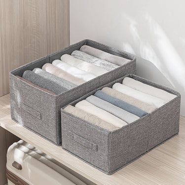 Foldable Fabric Storage Box – Closet Organizer for Jeans, Shirts & Underwear