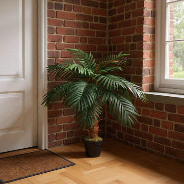 Artificial Palm Tree in Pot – Realistic Faux Potted Plant for Home Decor - Lifeideas