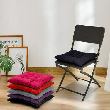 4-Pack Soft Square Tatami Seat Cushions – Comfortable, Durable & Chair-Friendly - Lifeideas