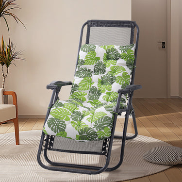 Comfortable Linen Sun Lounger Cushion with Secure Tie Straps – Lightweight & Versatile Outdoor/Indoor Pad