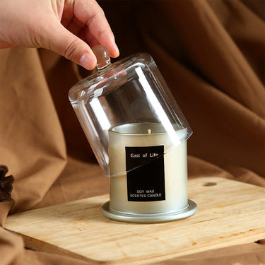 Soy Wax Scented Candle - Lychee & White Tea, Eco-Friendly & Elegant