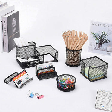 6-Piece Metal Desktop Organizer Set – Ultimate Desk Organization