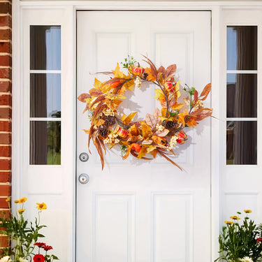 Halloween Pumpkin Artificial Garland – 180cm Fall Decoration