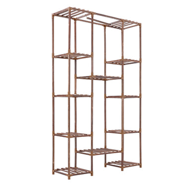 Multi-Tier Wooden Plant Stand – Vertical Flower Display Shelf for Indoor & Outdoor Use