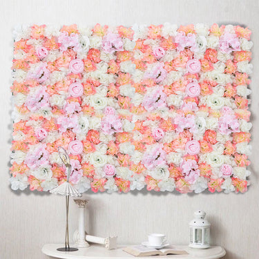 Artificial Rose Flower Backdrop Wall Panel – Lifelike Silk Roses for Weddings, Events, & Photo Shoots - Lifeideas
