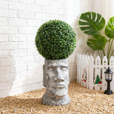 28cm Decorative Artificial Boxwood Topiary Ball – Realistic & Low-Maintenance Greenery for Home or Office