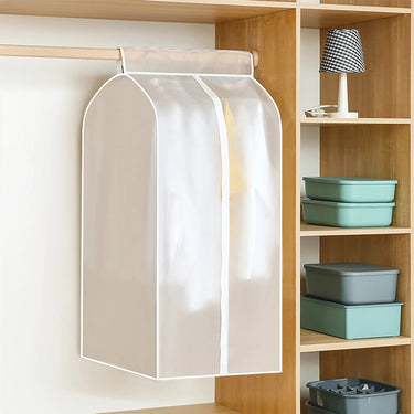 Hanging Garment Dust Cover – Transparent Clothes Protector with Zipper Closure