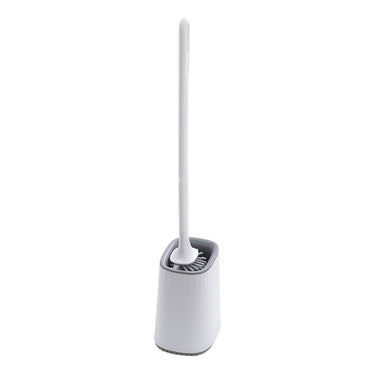 Flexible Silicone Toilet Brush with Quick-Dry Holder – Deep Cleaning & Space-Saving Design
