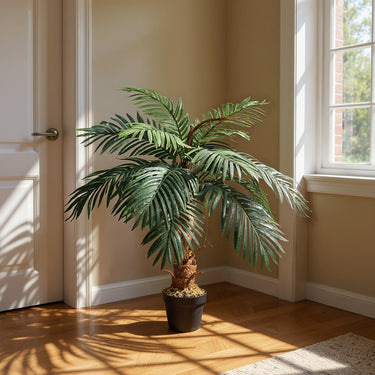 Artificial Palm Tree in Pot – Realistic Faux Potted Plant for Home Decor - Lifeideas