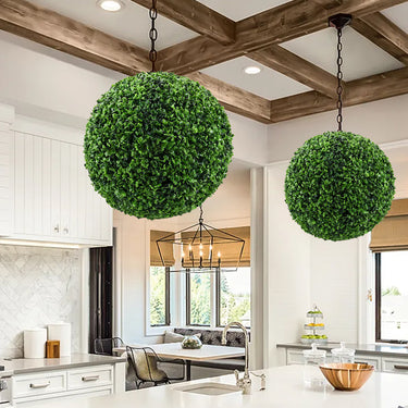 28cm Decorative Artificial Boxwood Topiary Ball – Realistic & Low-Maintenance Greenery for Home or Office - Lifeideas