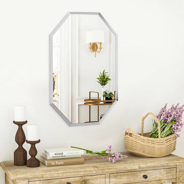 Wall Mounted Beveled Edge Mirror – Frameless Design for Bathroom, Vanity & Entryway