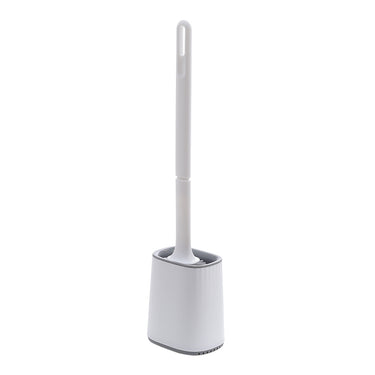 Flexible Silicone Toilet Brush with Quick-Dry Holder – Deep Cleaning & Space-Saving Design