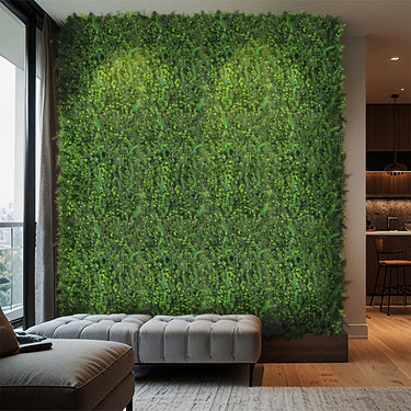 40x60cm Artificial Green Plant Wall Hedge Panel – UV-Proof Ivy for Indoor & Outdoor Use - Lifeideas
