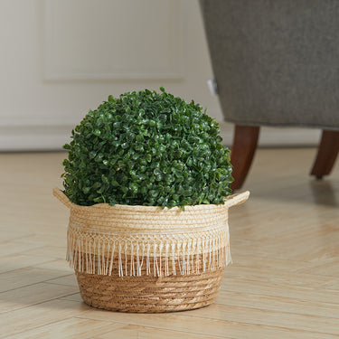28cm Decorative Artificial Boxwood Topiary Ball – Realistic & Low-Maintenance Greenery for Home or Office - Lifeideas