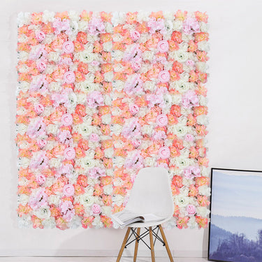 Artificial Rose Flower Backdrop Wall Panel – Lifelike Silk Roses for Weddings, Events, & Photo Shoots - Lifeideas