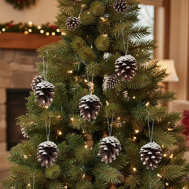 Wooden Christmas Tree Hanging Ornament Set – 30-Piece Festive Assortment for Holiday Decor