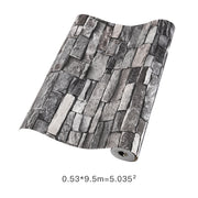 Rustic Faux Brick 3D Wallpaper Roll for Cafe Restaurant Home Decor