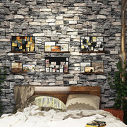 Rustic Faux Brick 3D Wallpaper Roll for Cafe Restaurant Home Decor