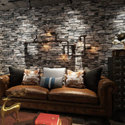 Rustic Faux Brick 3D Wallpaper Roll for Cafe Restaurant Home Decor