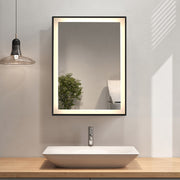 Single Door Fog Free LED Bathroom Mirror Cabinet