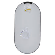 Modern Oval LED Wall Mirror Metal Framed