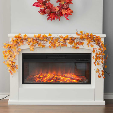 Autumn Artificial Maple Leaf Garland for Home Decoration, 200cm