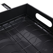 Black Steel Cabinet Pull-Out Bowl Rack