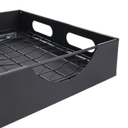 Black Steel Cabinet Pull-Out Bowl Rack