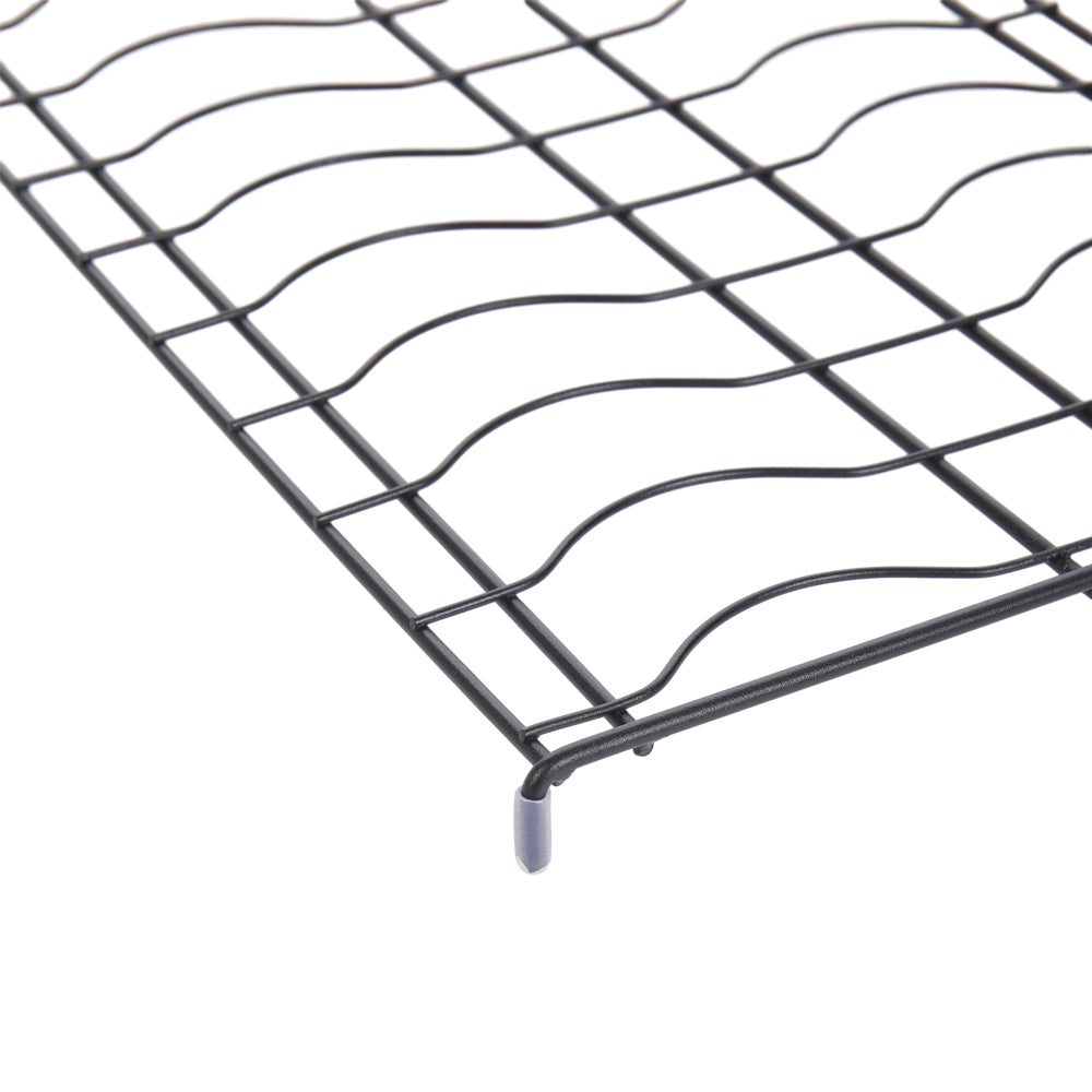 Black Steel Cabinet Pull-Out Bowl Rack