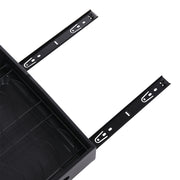 Black Steel Cabinet Pull-Out Bowl Rack