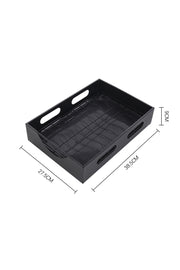Black Steel Cabinet Pull-Out Bowl Rack
