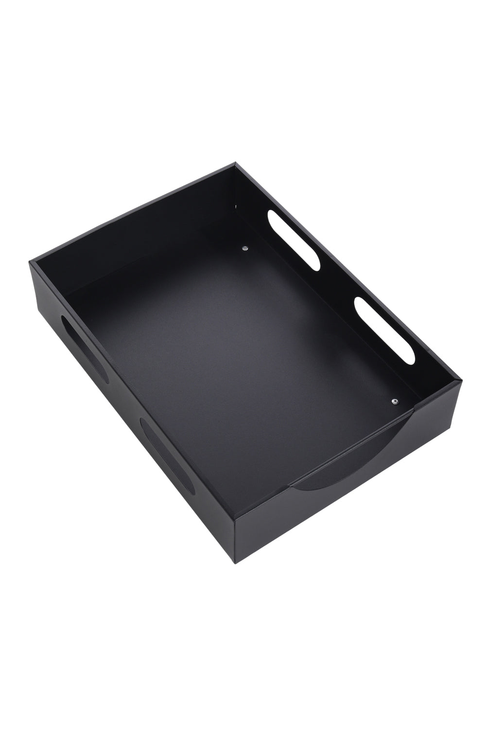 Black Steel Cabinet Pull-Out Bowl Rack