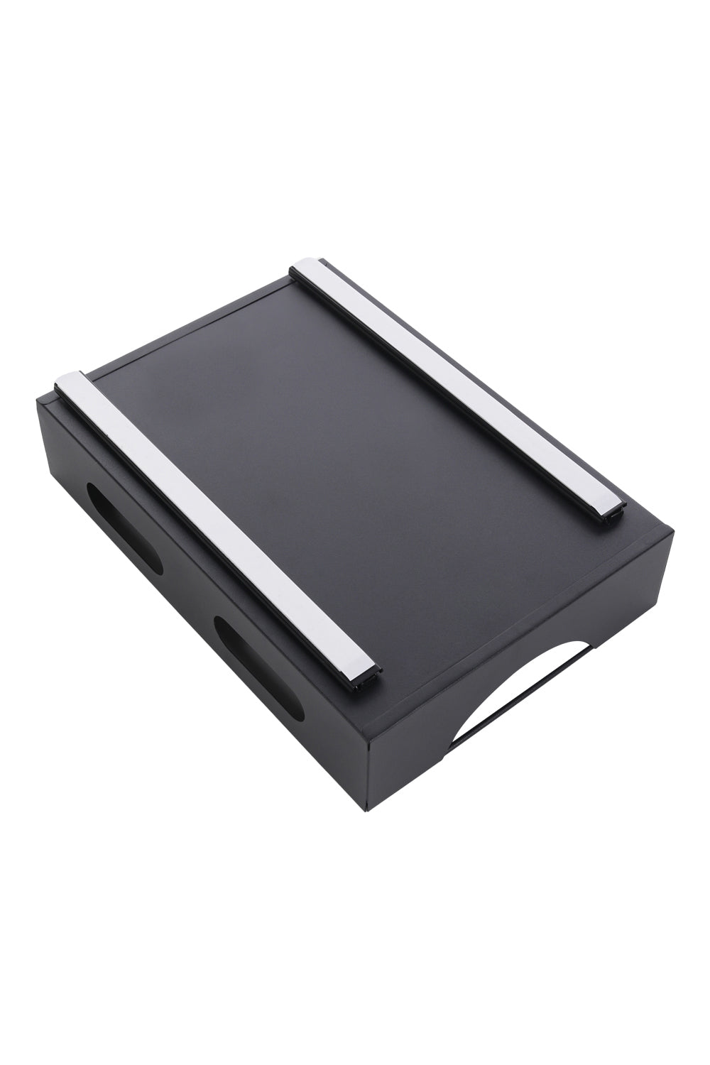 Black Steel Cabinet Pull-Out Bowl Rack