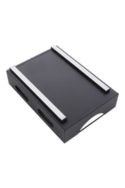 Black Steel Cabinet Pull-Out Bowl Rack