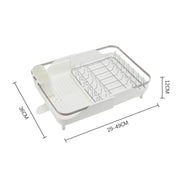 Aluminum Alloy Dish Drying Rack with Utensil Holder