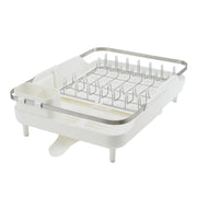 Aluminum Alloy Dish Drying Rack with Utensil Holder