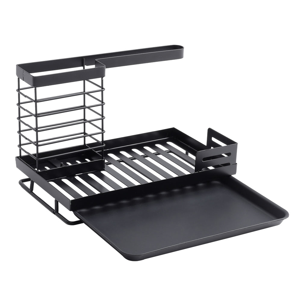 Black Steel Kitchen Sink Caddy Organizer