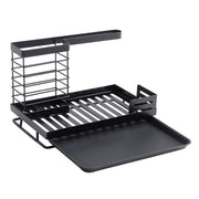 Black Steel Kitchen Sink Caddy Organizer