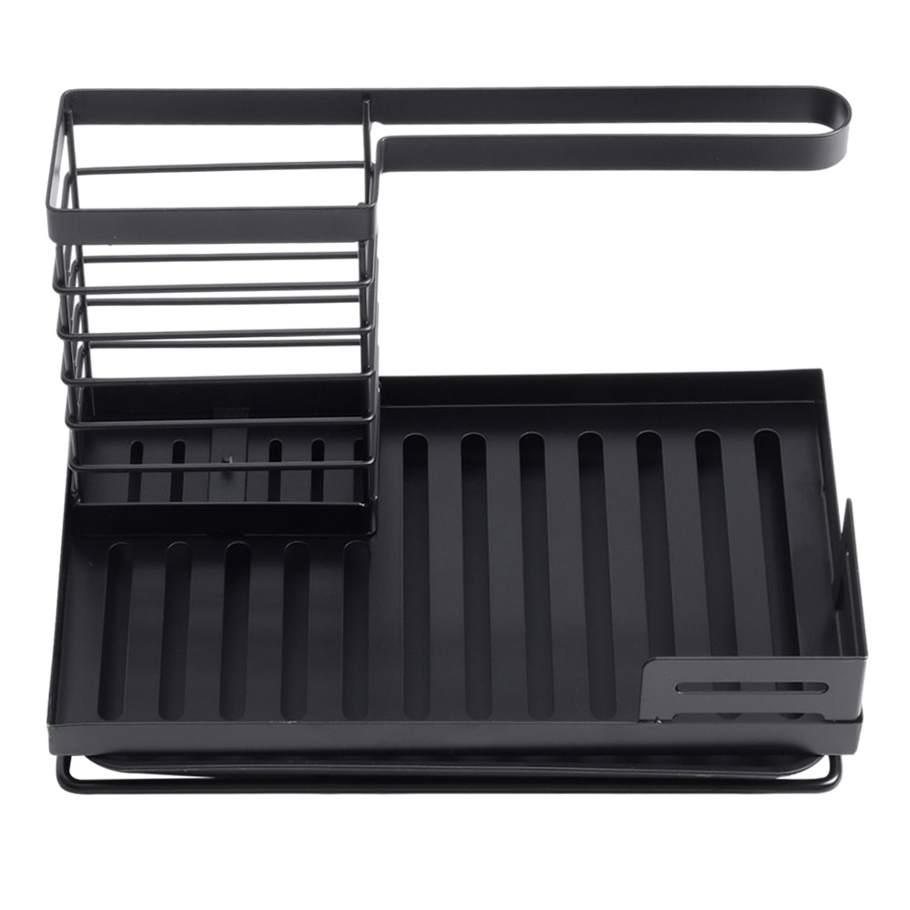Black Steel Kitchen Sink Caddy Organizer