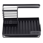 Black Steel Kitchen Sink Caddy Organizer