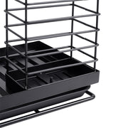 Black Steel Kitchen Sink Caddy Organizer