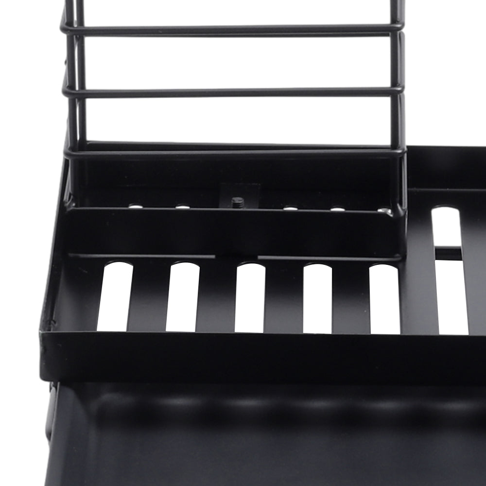 Black Steel Kitchen Sink Caddy Organizer