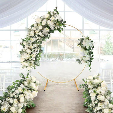Artificial Floral Row Arrangement – Silk Wedding Tabletop & Backdrop Decoration for Events & Home - Lifeideas