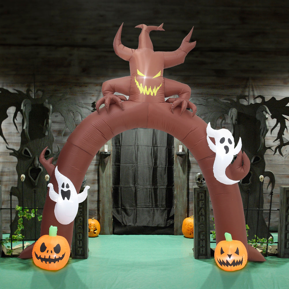 Arch Ghost Pumpkins Halloween Inflatable
